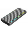 Gembird EE2280-U3C-03 USB 3.1 enclosure for M.2 NVMe drives/ RGB/ aluminum