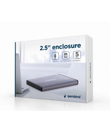Gembird EE2-U3S-3-LG storage drive enclosure HDD enclosure 2.5"