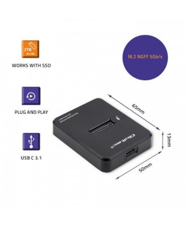 Docking station Qoltec 50314 storage drive enclosure SSD enclosure M.2