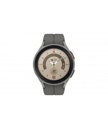 Smartwatch Samsung Galaxy Watch5 Pro 3.56 cm (1.4") OLED 45 mm Digital 450 x 450 pixels Touchscreen 4G Titanium Wi-Fi GPS (sate