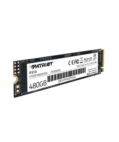 SSD Patriot P310 480GB M.2 2280 PCIE NVME 4 X4 TLC