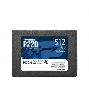SSD Patriot Memory P220 512GB 2.5" Serial ATA III
