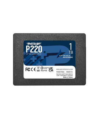 SSD Patriot Memory P220 1TB 2.5" 1000GB Serial ATA III