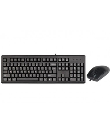 Tastaturë me maus A4Tech KM-720620D USB QWERTY English E zezë