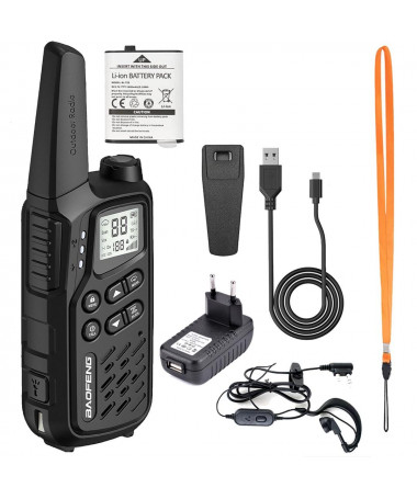 Walkie-Talkie Baofeng BF-T25E e zezë