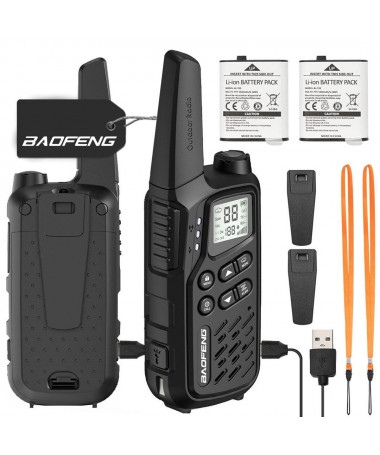 Walkie-Talkie Baofeng BF-T25E e zezë