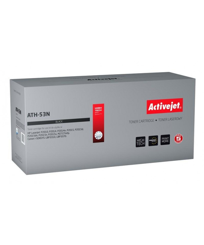 Toner HP 53A Q7553A/ Canon CRG-715 Activejet ATH-53N / Supreme / 3500 faqe / e zezë Toner HP 53A Q7553A/ Canon CRG-715 Activejet ATH-53N / Supreme / 3500 faqe / e zezë