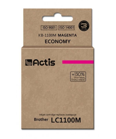 Kertrixh Brother LC1100M/980M Actis KB-1100M/ 19 ml/ Magenta