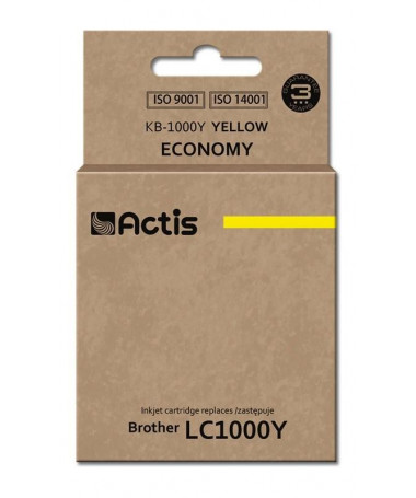 Kertrixh Brother LC1000Y/LC970Y Actis KB-1000Y/ 36 ml/ e verdhë
