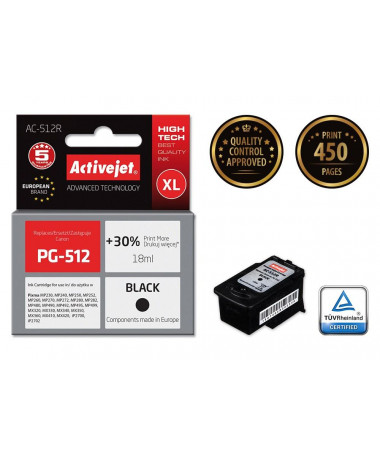 Kertrixh Canon PG-512 Activejet AC-512R/ 18 ml/ e zezë
