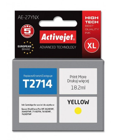 Kertrixh Epson 27XL T2714 Activejet AE-27YNX/ 18 ml/ e verdhë