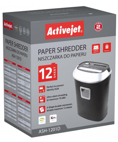 Shkatërrues letrash Activejet ASH-1201D Shredder for documents