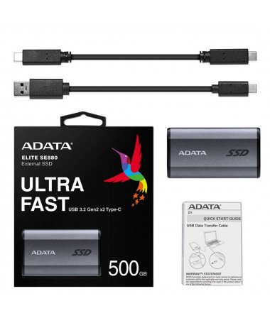 SSD ADATA SE880 500GB Wi-Fi e hirtë