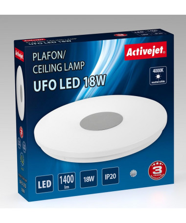 Llampë tavani Modern LED Activejet UFO LED 18W