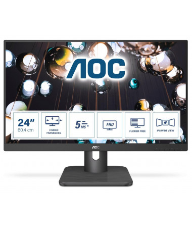 Monitor AOC E1 24E1Q 60.5 cm (23.8") 1920 x 1080 pixels Full HD LED