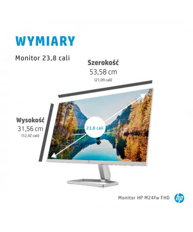 Monitor HP M24fw (2D9K1E9) 60.5 cm (23.8") 1920 x 1080 pixels Full HD