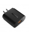 Mbushës AUKEY PA-T9 mobile device charger Universal E zezë AC/ DC/ USB Fast charging Indoor