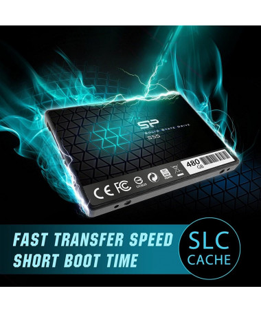 Disk SSD Silikon Power Slim S55 2.5" 480GB Serial ATA III TLC