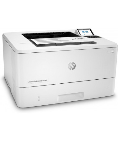 Printer laserik HP LaserJet Enterprise M406dn/ Black and White/ Print/ Compact Size/ Strong Security/ Two-sided printing/ Energ