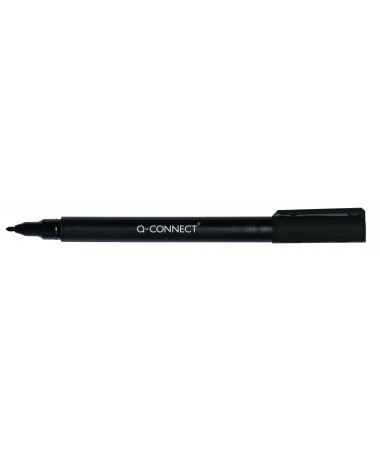 PERMANENT MARKER CD/DVD, 0.6mm F, BLACK - Q-CONNECT