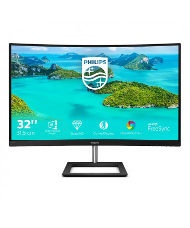Monitor Philips E Line 325E1C/00 80 cm (31.5") 2560 x 1440 pixels Quad HD LCD