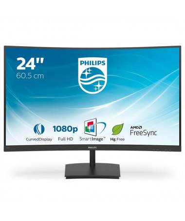 Monitor Philips E Line 241E1SC/00 LED 59.9 cm (23.6") 1920 x 1080 pixels Full HD 