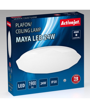 Llampë tavani Activejet AJE-MAYA LED 24W