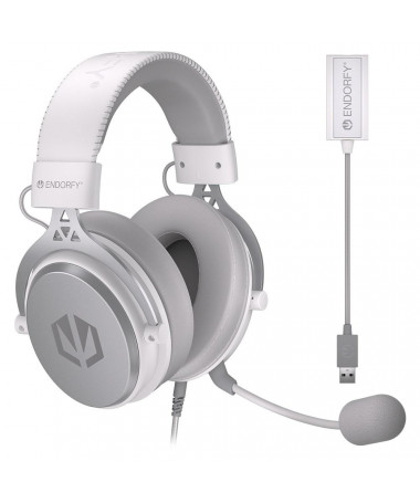 Kufje ENDORFY VIRO Plus USB Onyx e bardhë Headset me kabllo Head-band Music/Everyday