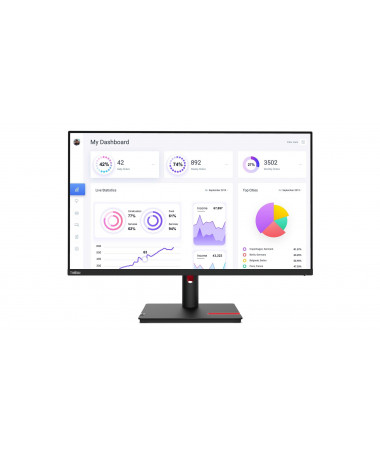 Monitor Lenovo ThinkVision T32p-30 LED 80 cm (31.5") 3840 x 2160 pixels 4K Ultra HD