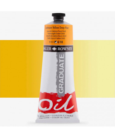 NGJYRA VAJI GRADUATE 200ML CADMIUM YELLOW DEEP HUE 618 DALER ROWNEY