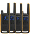 Motorola Talkabout T82 Extreme Quad Pack two-way radio 16 channels Black/Orange