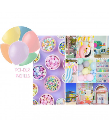 BALONA NGJYRA TË NDRYSHME PASTEL 1/10 33cm FOLAT