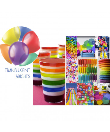 BALONA TRANSLUCENT BRIGHTS 33cm 1/10 FOLAT