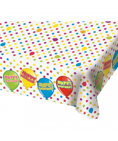 MBULESË TAVOLINE HAPPY BIRTHDAY 180x130cm FOLAT