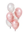 BALONA HAPPY BIRTHDAY 23cm 1/6 GLOSSY Rozë FOLAT