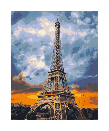 PAINT BY NUMBERS IRON LADY OF PARIS BRUSHME