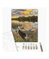 PAINT BY NUMBERS BOAT IN THE FLOODS BRUSHME