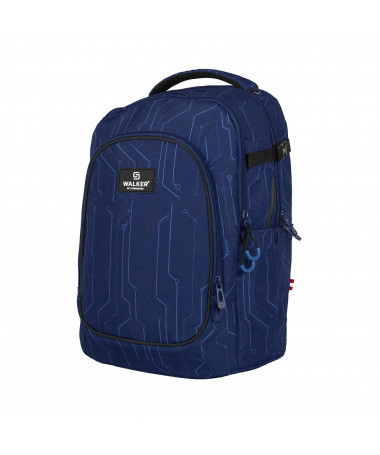 ÇANTË SHKOLLORE, CAMPUS EVO 2.0, CYBER BLUE - WALKER