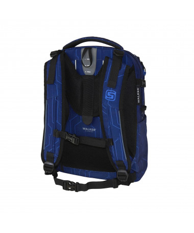 ÇANTË SHKOLLORE CAMPUS EVO 2.0 CYBER e kaltër WALKER SCHNEIDERS