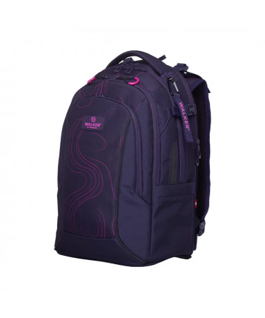 ÇANTË SHKOLLORE CAMPUS NEO FREQUENCY PURPLE WALKER SCHNEIDERS