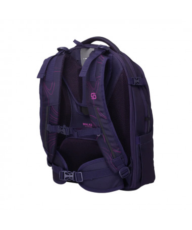 ÇANTË SHKOLLORE CAMPUS NEO FREQUENCY PURPLE WALKER SCHNEIDERS
