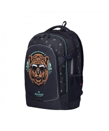 ÇANTË SHKOLLORE FAME 2.0 BEAR BUDDY DARK GREY WALKER SCHNEIDERS