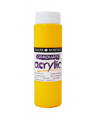 NGJYRË AKRILI GRADUATE , 500ml - CADMIUM YELLOW DALER ROWNEY