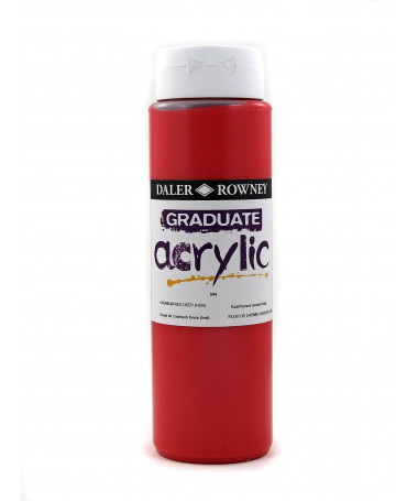 NGJYRË AKRILI GRADUATE, 500ml - CADMIUM RED 504 DALER ROWNEY