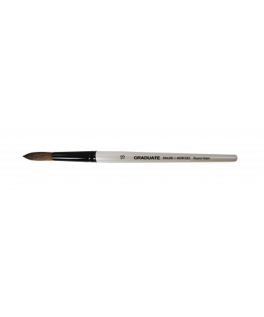 BRUSHË GRADUATE PONY/SYNTHETIC ROUND WASH SHORT HANDLE No.18 DALER ROWNEY