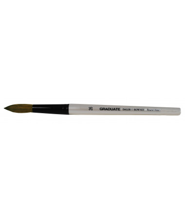 BRUSHË GRADUATE PONY/SYNTHETIC ROUND WASH SHORT HANDLE No.26 DALER ROWNEY