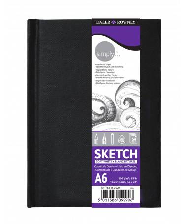 BLLOK PËR SKICIM SIMPLY, A6 54fl 100 GR DALER ROWNEY