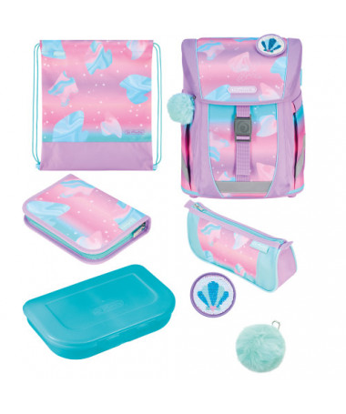 ÇANTË SHKOLLORE, FILO ACTIVE XL OCEAN LIGHTS, SET 5 copë - HERLITZ