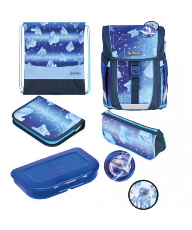 ÇANTË SHKOLLORE, FILO ACTIVE XL COSMIC, SET 5 copë - HERLITZ