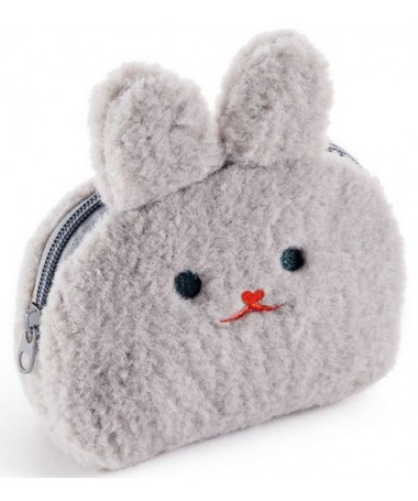 ÇANTË MINI FLUFFY MOSHI e hirtë MIQUELRIUS
